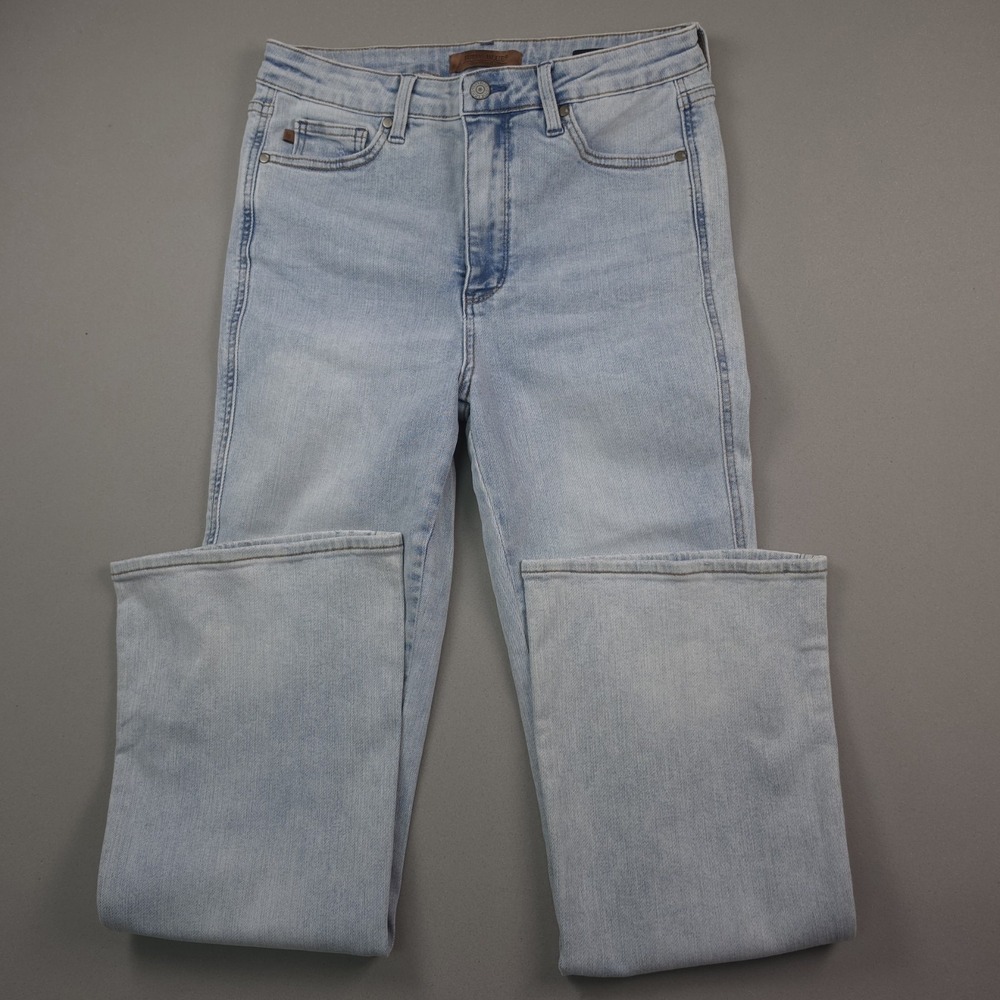 Judy Blue JB88784 Womens 11/30 Short Light Wash Boot Cut Jeans High Rise Stretch